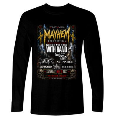 2027 Festival - Single Side Saturday Lineup - GD11 Softstyle® Adult Long Sleeve T-Shirt Thumbnail