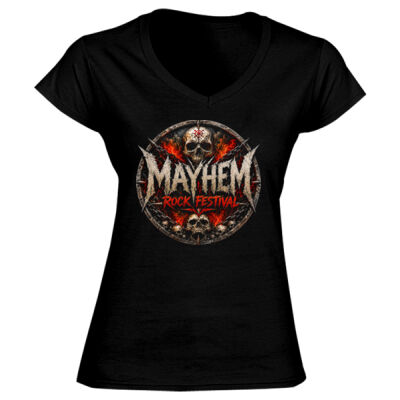 2027 Festival - Double Side Sunday Lineup - GD78 Softstyle® Ladies' V-Neck T-Shirt Thumbnail